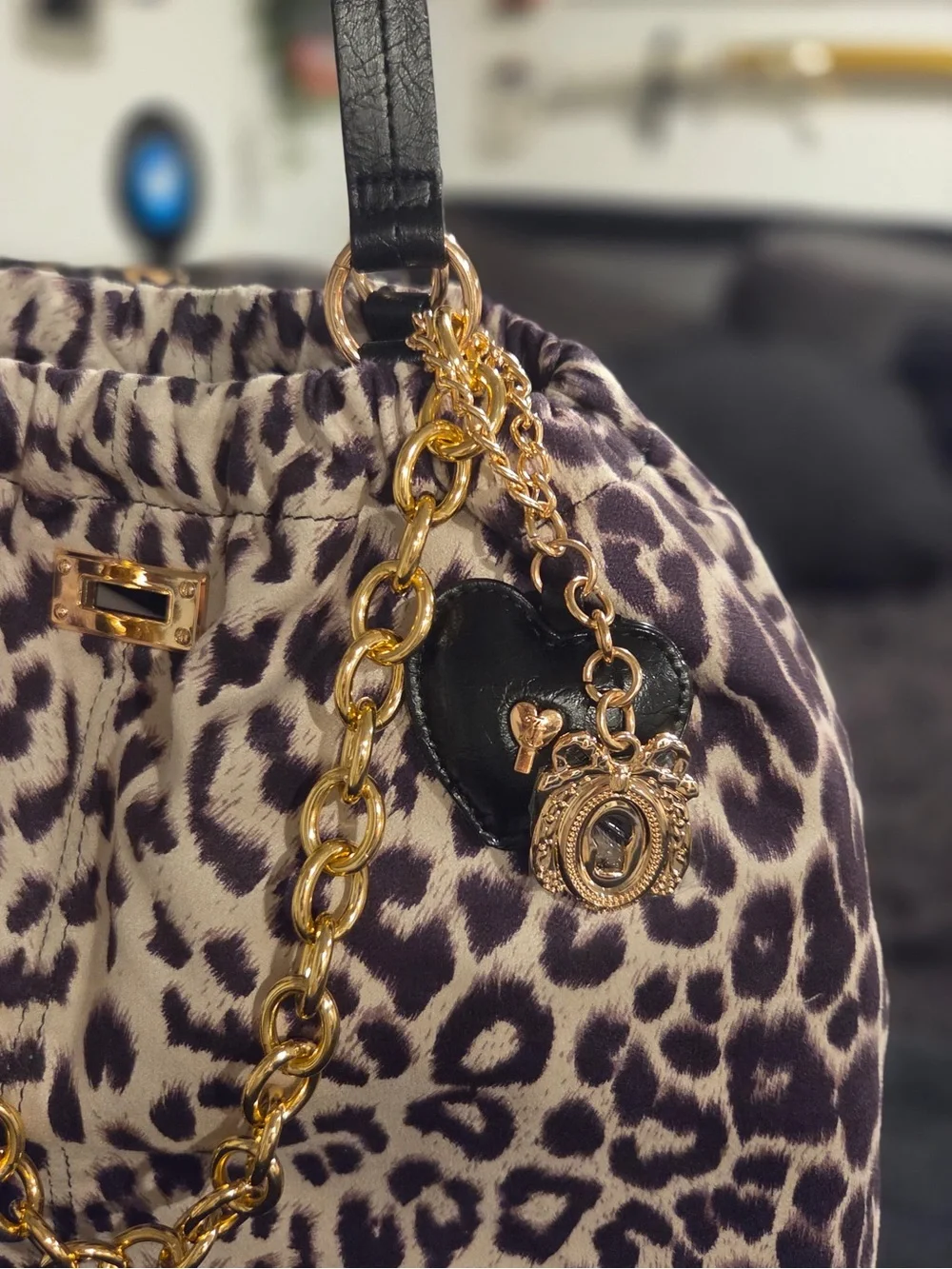 NEW Juicy Couture Fashionable Juicy Tote in Snow Leopard #juicycouture